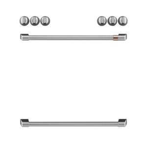 Café Front Control Electric Knobs and Handles Brushed Stainless