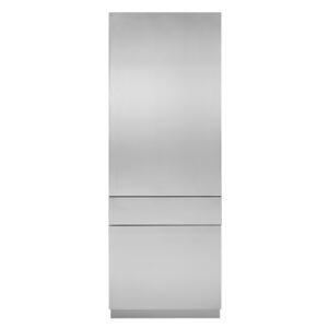 30" Integrated Refrigerator Stainless Steel Solid Door, 84" Opening -3/4", Left Hand