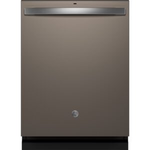 GE Top Control with Stainless Steel Interior Dishwasher with Sanitize Cycle